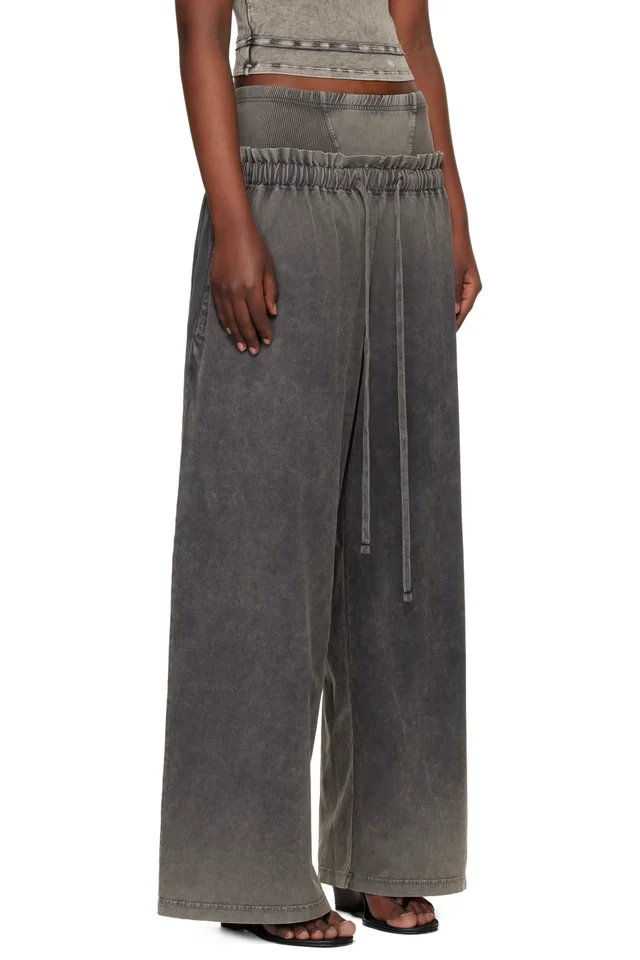 KNWLS Black Haze Sweatpants, photo 2 of 4 from SSENSE