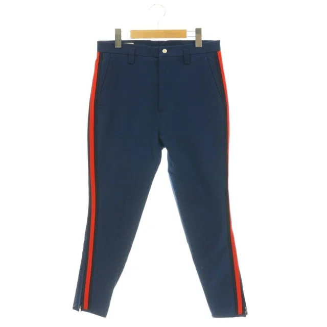 Gucci Stretch Gabardine Side Line Tapered Pants 46 Blue HS in Blue from The Reluxe
