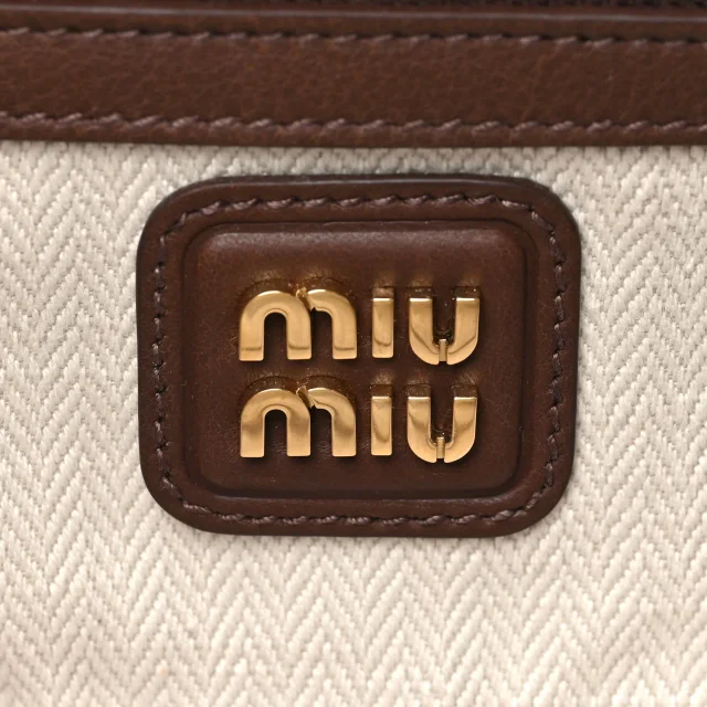 Miu Miu Padded Regular Arcadie Top Handle Bag Cacao in Suede from FASHIONPHILE, photo 6 of 9