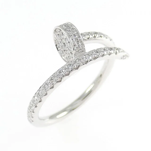 Cartier Juste Un Clou 750 White Gold Diamond Ring Size 6 in White from LuxUness