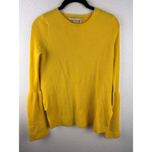 Stella McCartney Ribbed Bell Sleeve Knit Sweater Size 36 S Designer in yellow from Poshmark