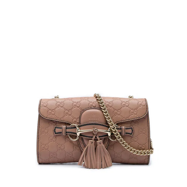 Brown Gucci Small Guccissima Emily Crossbody in Brown Leather from Designer Revival, photo 1 of 1