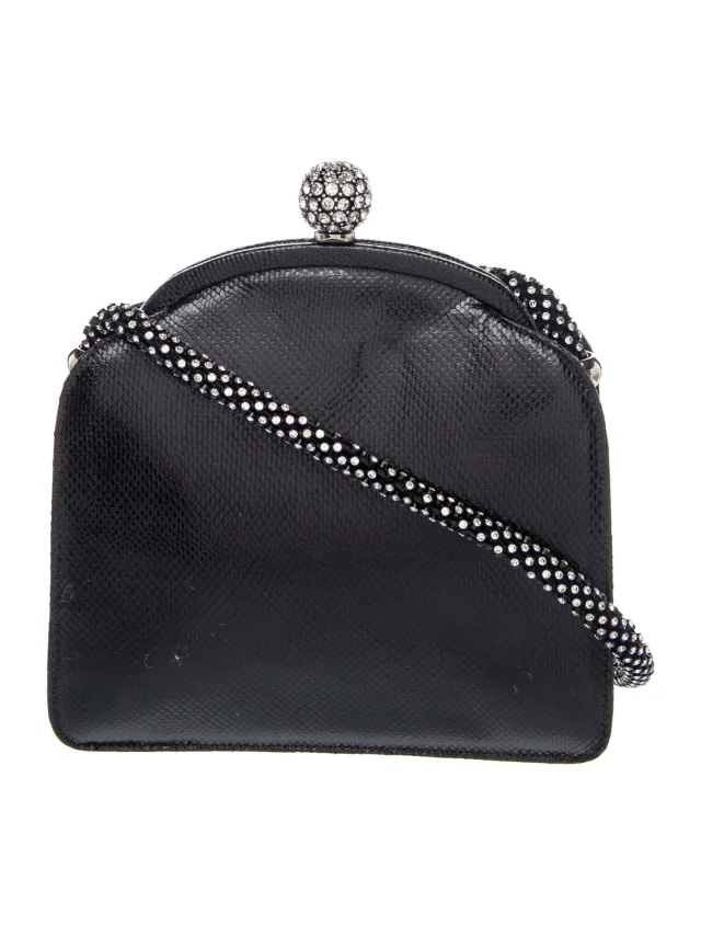 Judith Leiber Evening Bag in black Leather from The RealReal