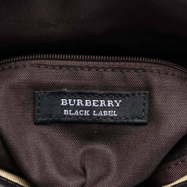 Beige Burberry Nova Check Trimmed Canvas Crossbody in Beige Canvas from Designer Revival, photo 5 of 6