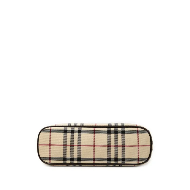 Beige Burberry House Check Canvas Handbag in Beige Canvas from Designer Revival, photo 3 of 6