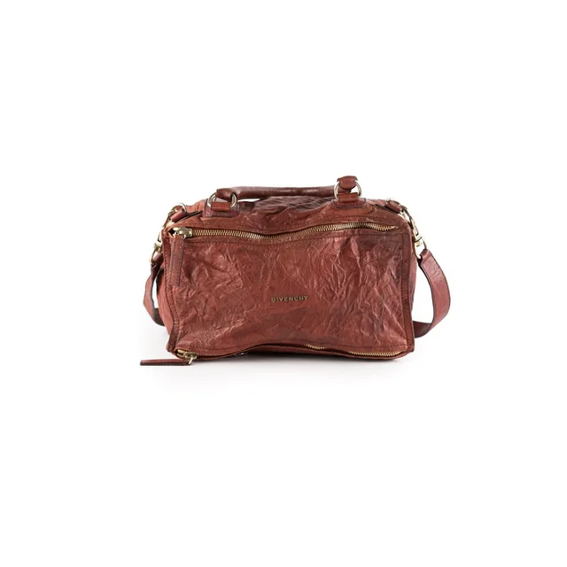 Givenchy Pandora Red Distressed Leather Cross Body Bag in Red Leather from The Purse Affair