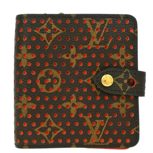 Louis Vuitton 2006 Monogram Perfo Compact Zip Wallet M95189 in Canvas from AMORE Vintage Tokyo