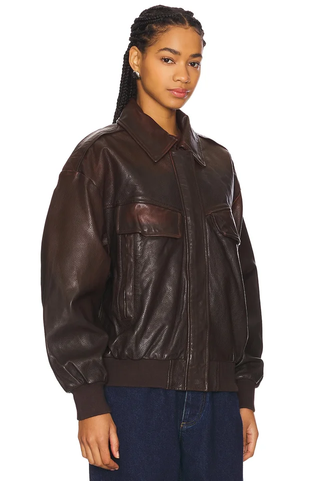 LAMARQUE Trevanna Jacket in Rub Off Brow, photo 3 of 5 from REVOLVE (Canada)