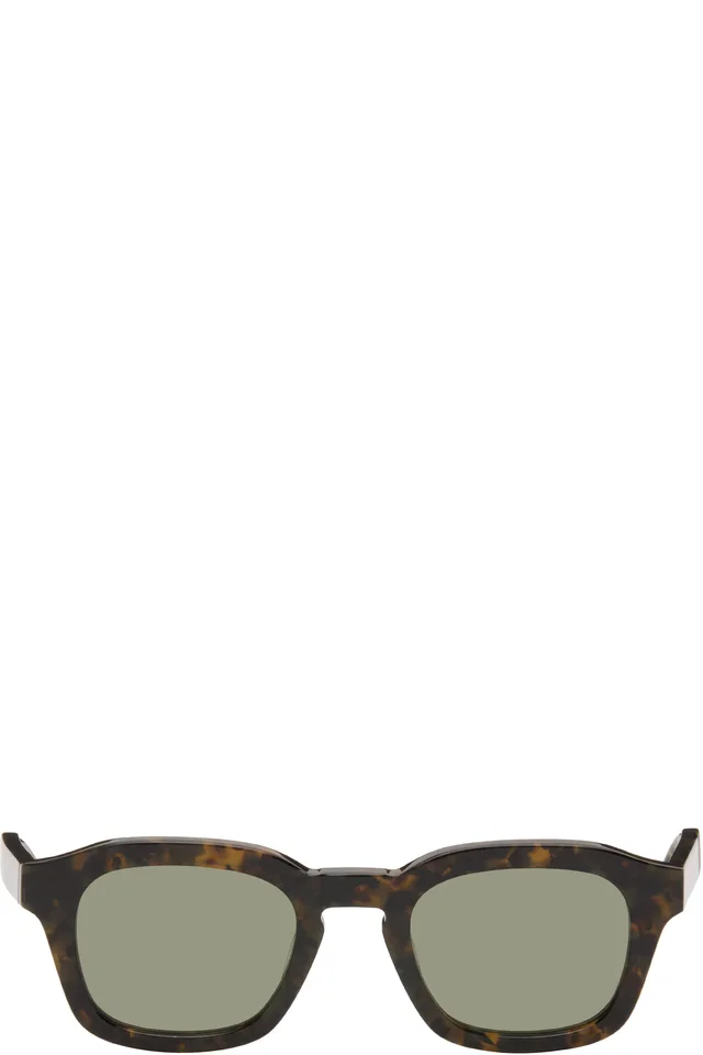 Brown Acetate Rectangular Sunglasses, image 1 of 1 from SSENSE