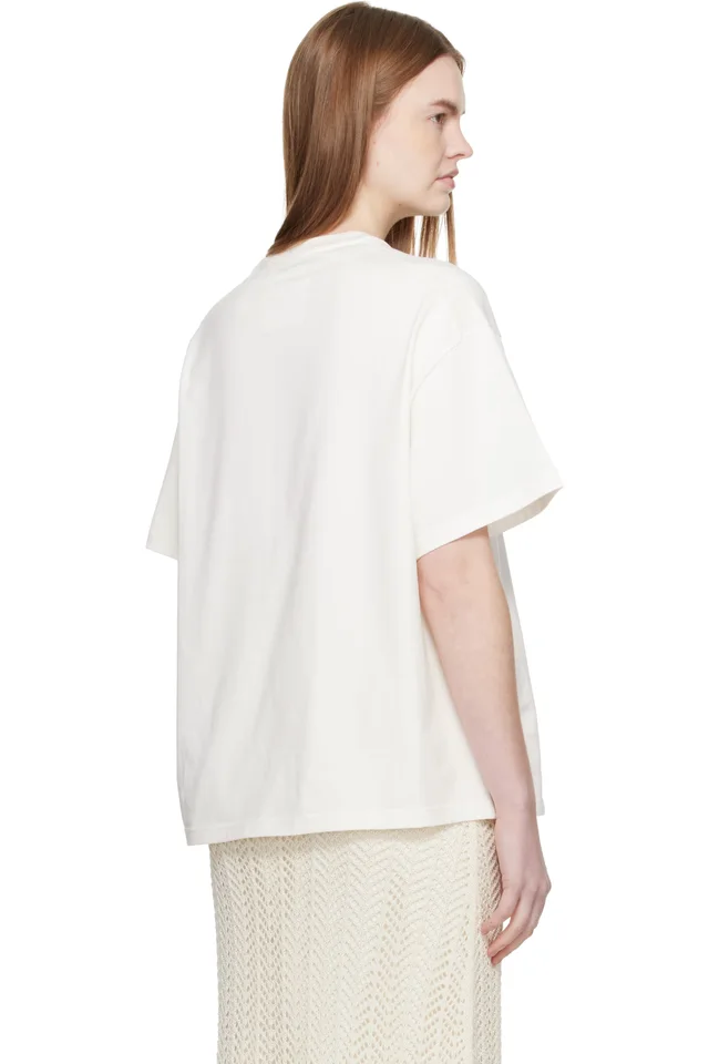 Jil Sander White Cotton Crew-Neck T-Shirt, photo 3 of 4 from SSENSE