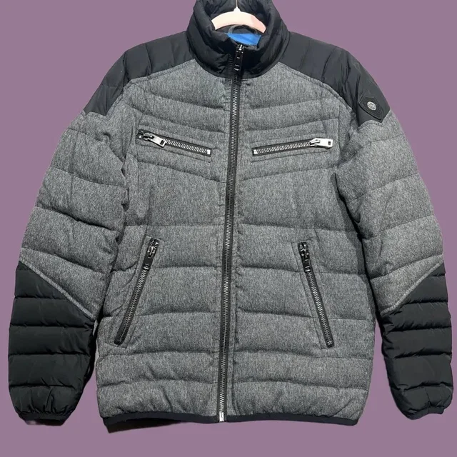 Diesel Vintage Jacket Mens Size S Gray Black Quilted Biker Style Down Y2K in multicolor from Grailed