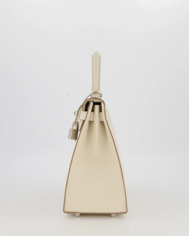 HOT* Hermès Kelly 28 Sellier Bag in White Epsom leather from Sellier, photo 9 of 20