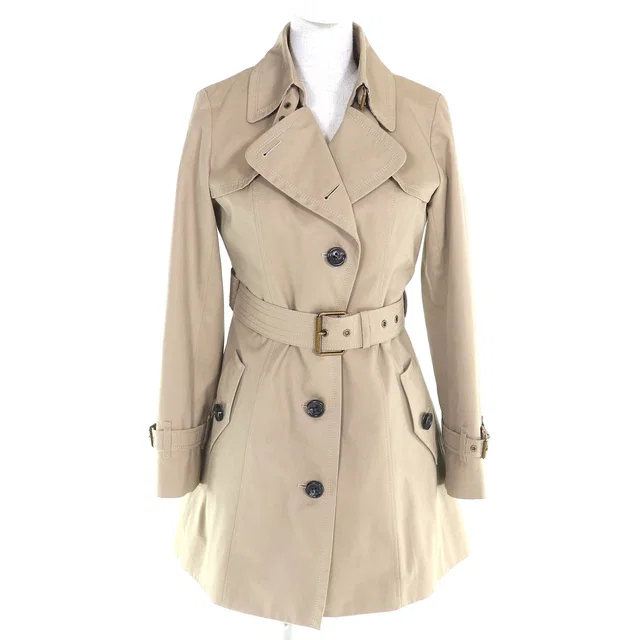 Burberry Blue Label Wool Lined Trench Coat in Blue Wool from LuxUness
