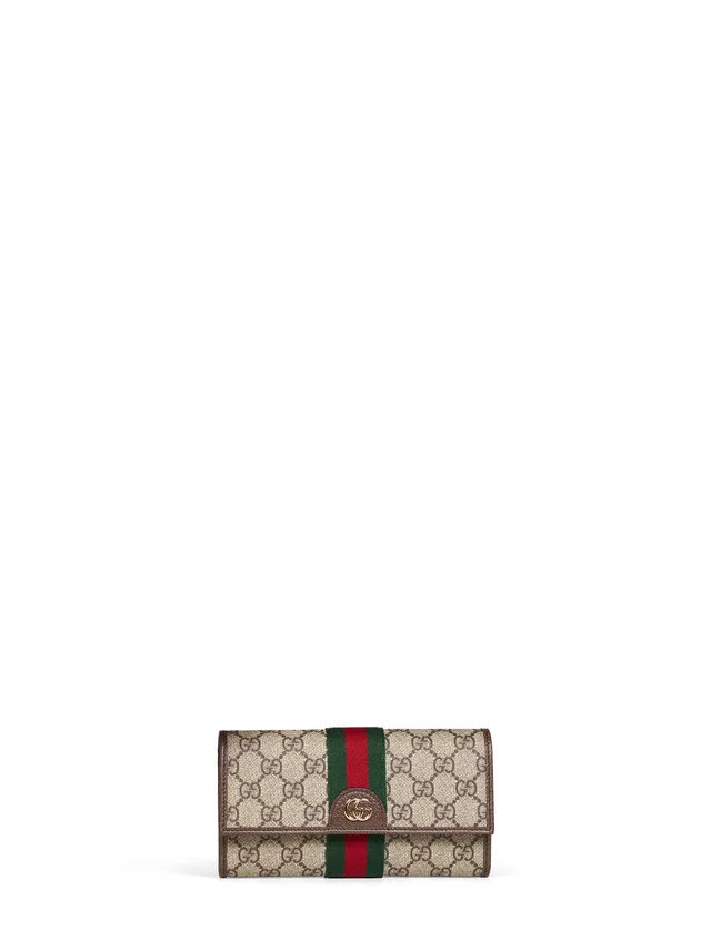 Gucci Ophidia Continental Wallet — Beige Calfskin & Purses in Beige Calfskin from HEWI