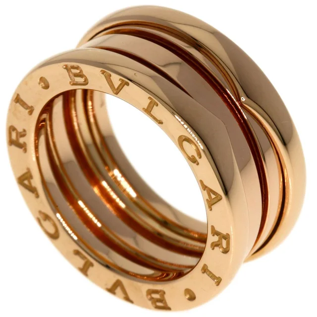 Bvlgari B.zero1 Band 48 Ring 18k Pink Gold in Pink from The Reluxe