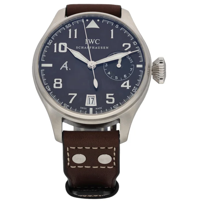 IWC Pilot's Watch 46mm Stainless Steel Watch in Leather from H&T