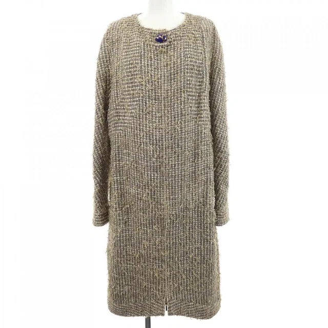 Chanel Size 42 Beige Coat in Beige from The Reluxe