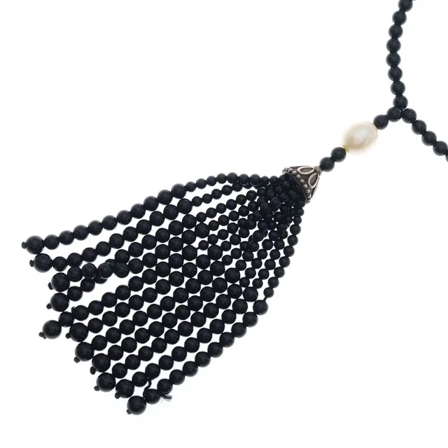 Tiffany & Co. Zieg Feld Collection Onyx Fringe Necklace Black in Black from The Reluxe