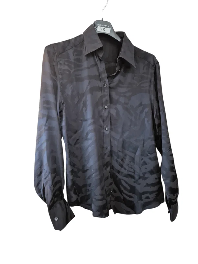Dolce & Gabbana Shirt Black Zebra Print in Black from Luxury Promise