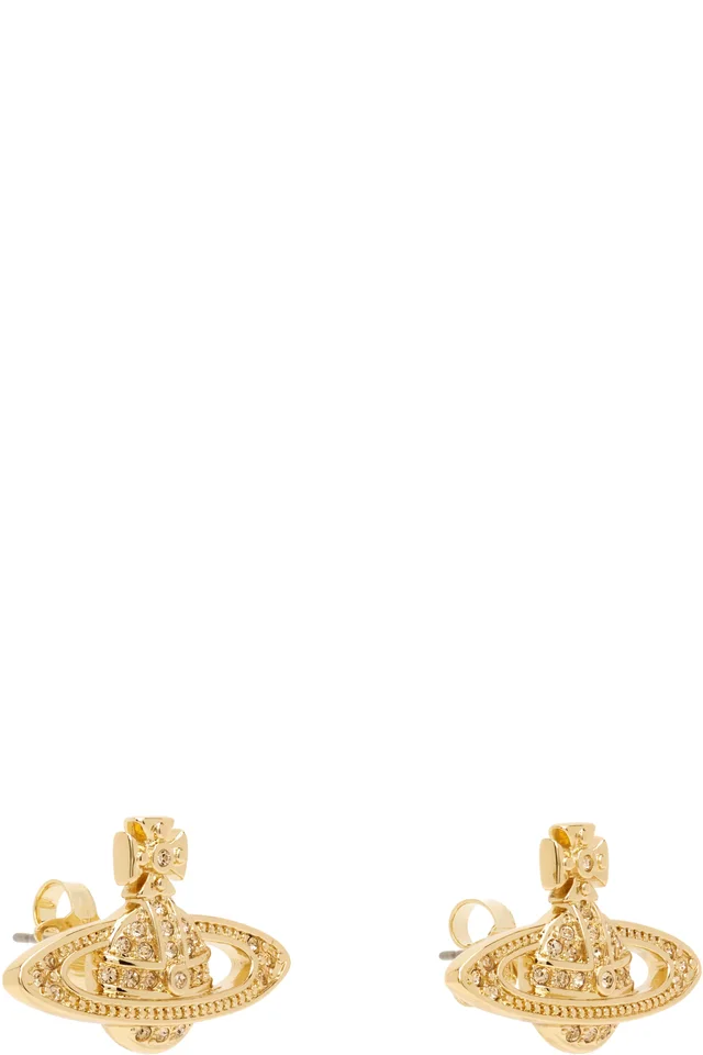 Vivienne Westwood Mini Bas Relief Earrings, photo 2 of 3 from SSENSE