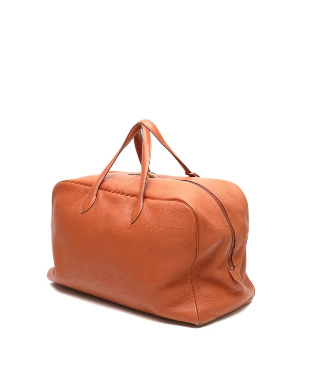 Hermès Victoria 50 Taurillon Clémence Weekend Bag in Clemence leather from A Retro Tale, photo 3 of 11