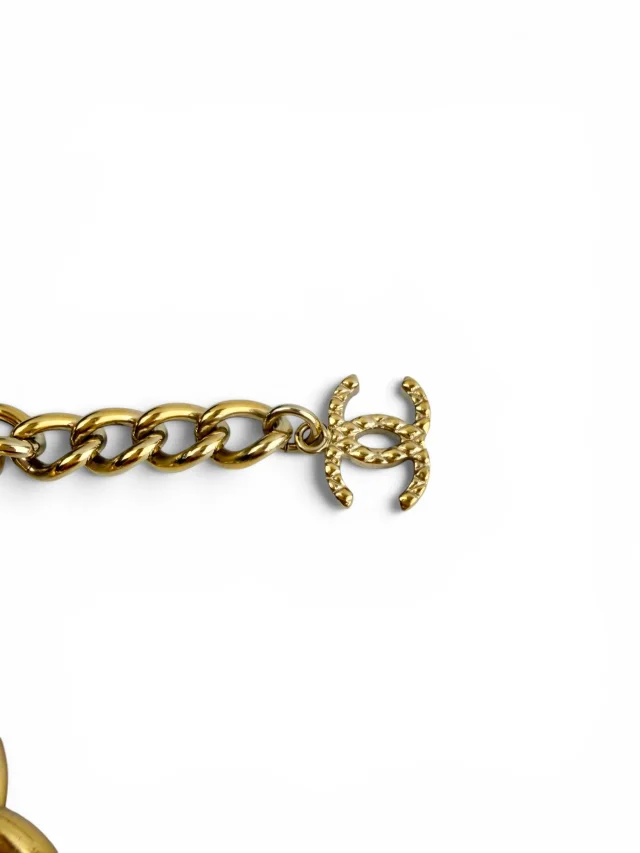 Chanel Gold Tone and Crystal Bracelet in Gold from Season 2 Consign, photo 3 of 6