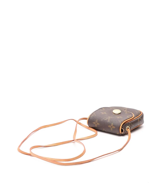 Louis Vuitton Monogram Pochette Cancun Brown Bag in Brown Coated canvas from A Retro Tale, photo 5 of 9