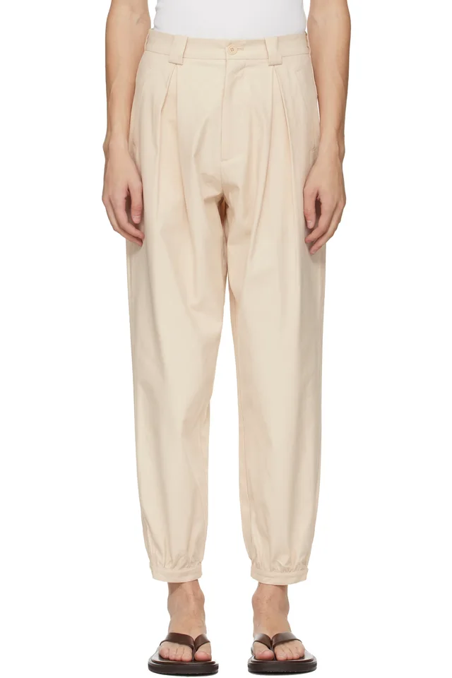 Off-White Gathering Trousers, image 1 of 1 from SSENSE