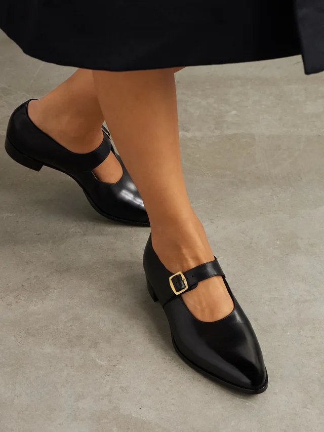 BALLY Gerwin glossed-leather Mary Jane flats in Black, photo 2 of 2 from NET-A-PORTER (Canada)