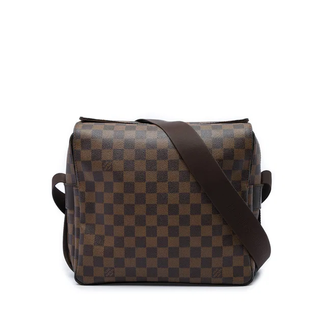 Brown Louis Vuitton Damier Ebene Naviglio Crossbody Bag in Brown Canvas from Designer Revival, photo 1 of 1