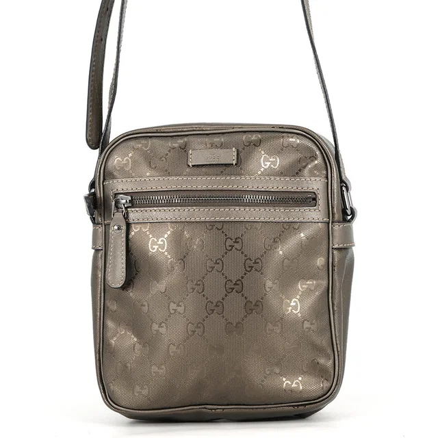 Gucci GG Imprime Shoulder Bag Bronze233268 PVC Leather in Leather from GALLERY RARE