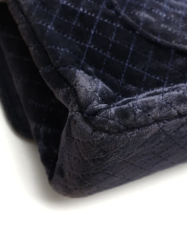 Chanel Medium Micro Quilted Velvet Single Flap Bag in Velvet from A Retro Tale, photo 7 of 13