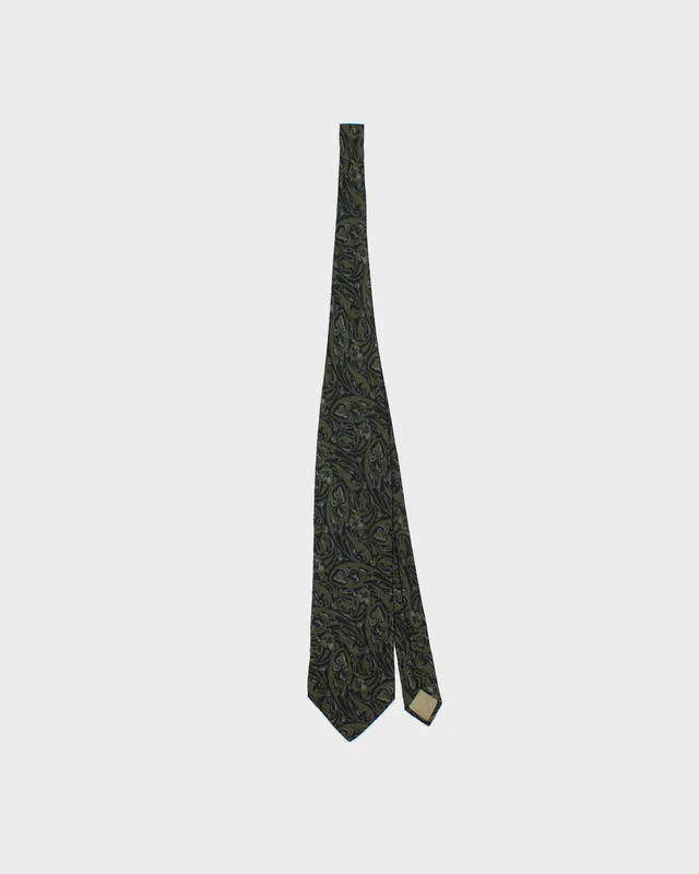 Vintage 1970s Giorgio Armani Paisley Silk Tie in Silk from Rokit Vintage
