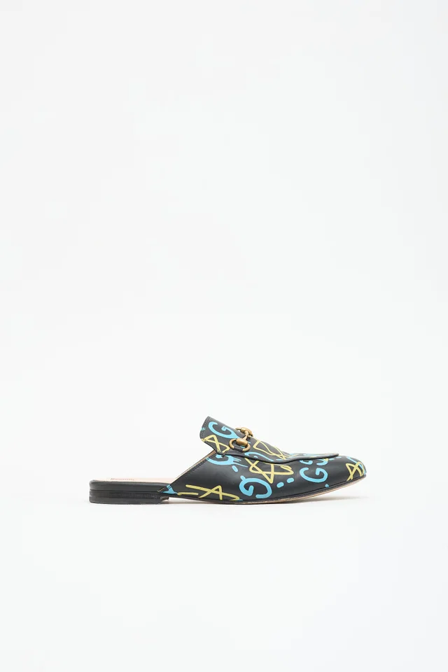 Gucci Ghost Leather Princetown Mule in Leather from VSP Consignment