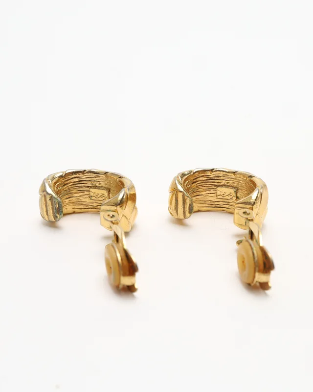 Saint Laurent Braided Clip-on Earrings from A Retro Tale, photo 3 of 3