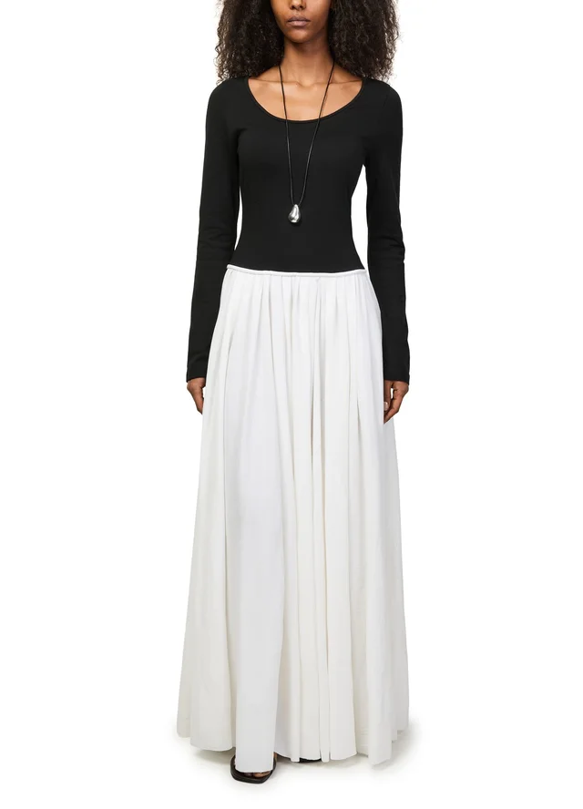 KHAITE Carlotta dress in Black 100% cotton, photo 2 of 6 from 24S (Canada)