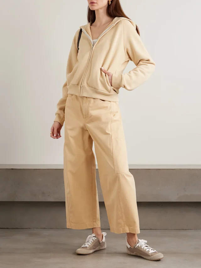 JAMIE HALLER The Bird cotton-terry hoodie in Yellow, photo 2 of 2 from NET-A-PORTER (Canada)