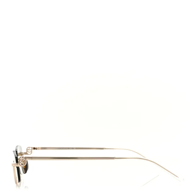Gucci Metal Rectangular Frame Sunglasses GG1278S Brown Gold in Brown from FASHIONPHILE, photo 3 of 8