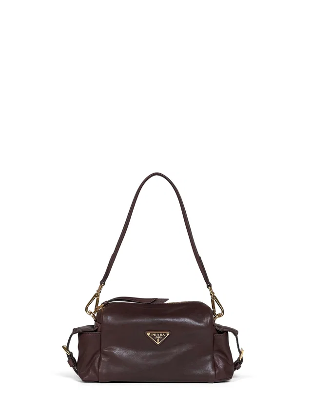 Prada Shoulder Bag — Brown Calf Leather in Brown Calfskin from HEWI