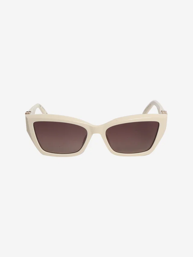 Chopard Cream cat eye sunglasses in White from Sign of the Times