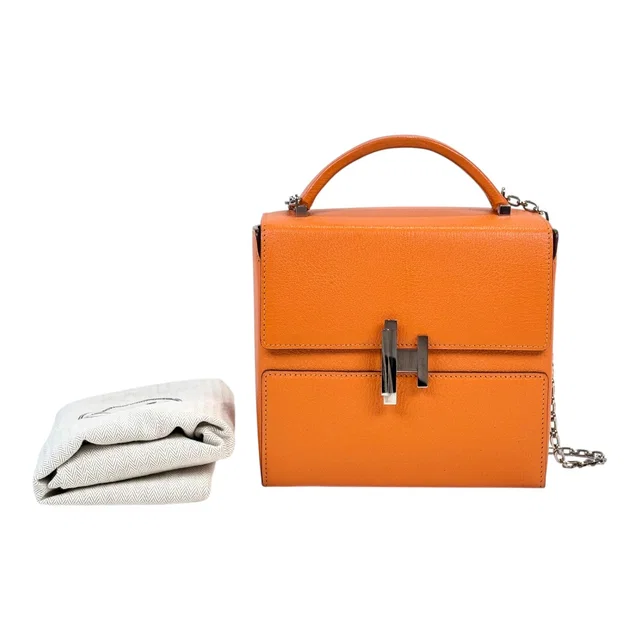 Hermès Cinhtic Box Bag Orange - C Stamp in Orange from Luxury Promise