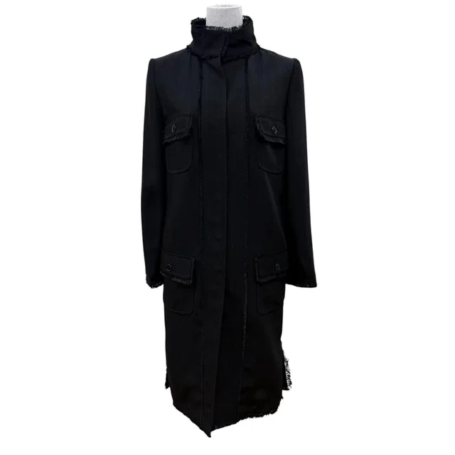 Dolce & Gabbana Long Length Stand Collar Coat Black Garment Included 36 in Black from The Reluxe