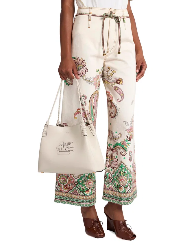 Etro Libra Shoulder Bag — White Calf Leather in White Calfskin from HEWI