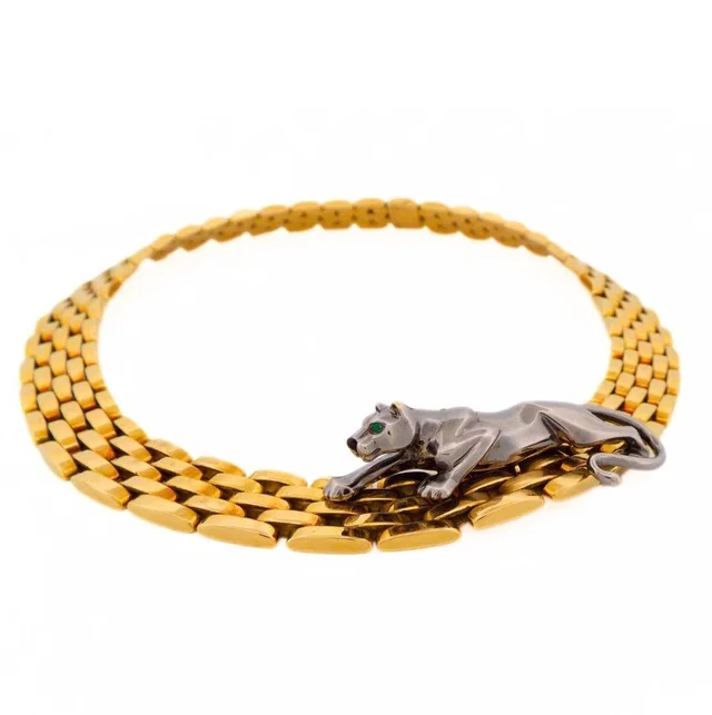 Cartier 18K Panthere Necklace with Detachable Panthere from Luxury Promise