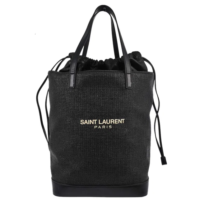 Saint Laurent 2018 Raffia Teddy Bag in Raffia from AMORE Vintage Tokyo