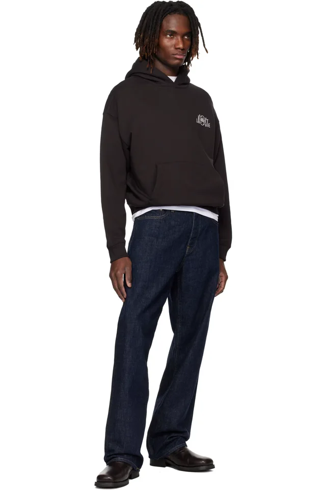 Lacoste Brown Multi Print Fleece Hoodie, photo 4 of 4 from SSENSE