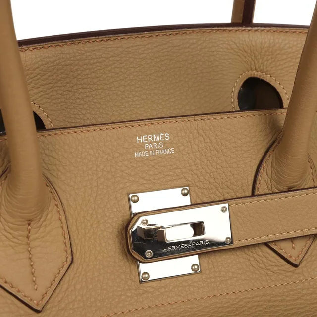 Hermès Vintage Shoulder Birkin 42 JPG Poussiere Clemence Palladium Hardware in Clemence leather from Madison Avenue Couture, photo 7 of 8