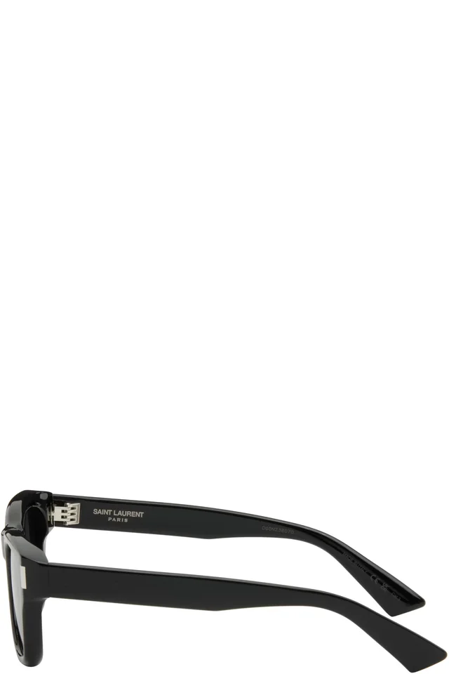 Saint Laurent Black SL 838 Large Sunglasses, photo 3 of 4 from SSENSE
