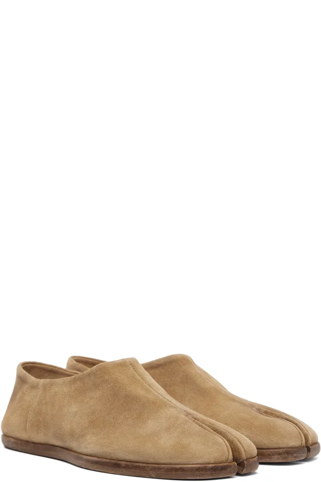 Maison Margiela Beige Tabi Babouche Loafers, photo 4 of 4 from SSENSE