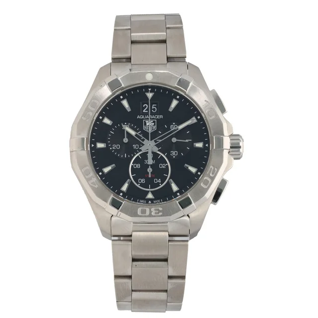 TAG Heuer Aquaracer CAY1110-0 43mm Stainless Steel Watch from H&T
